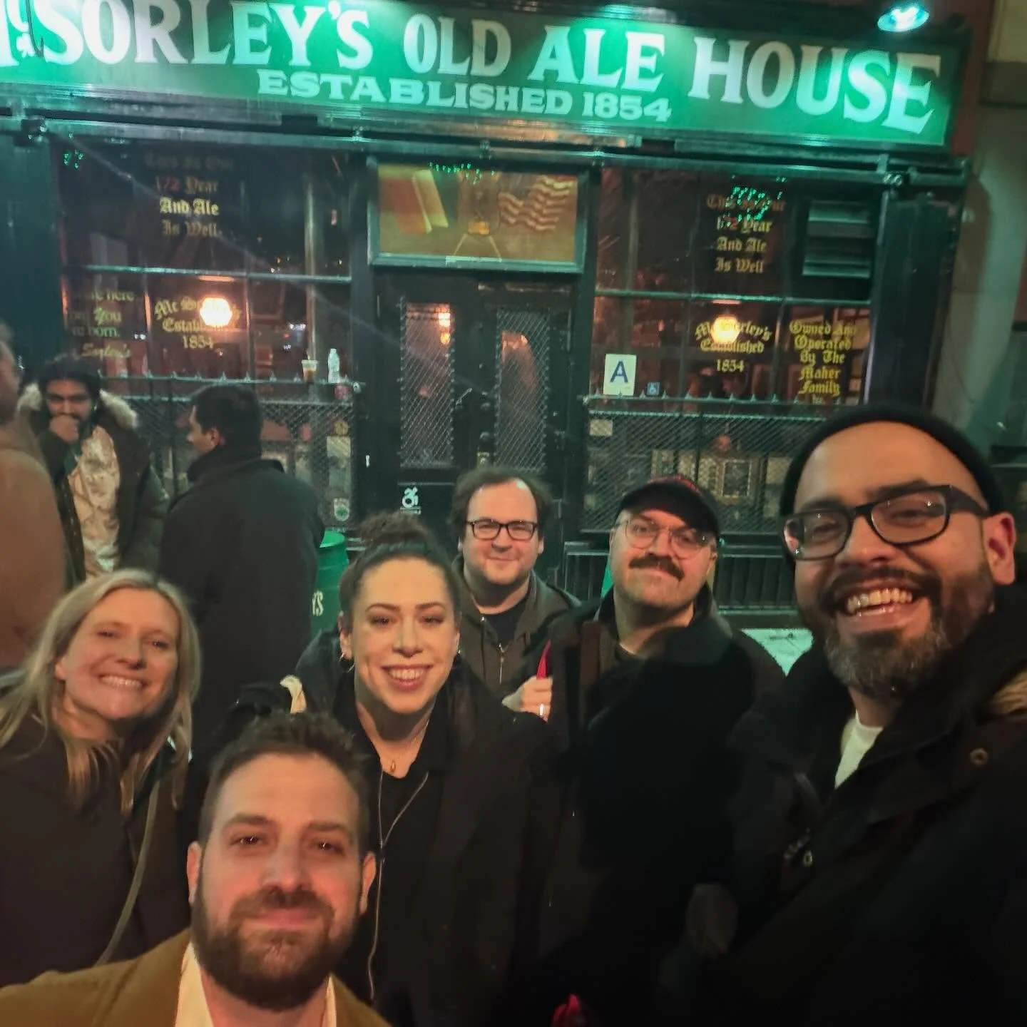 Missed the very first @bigwhoopimprov hangout which happened at McSorleys. Running late but finally made it 8 years later ⏰ TBH glad we didn&rsquo;t go inside haha so grateful to be able to travel and play with friends this long and maintain the long
