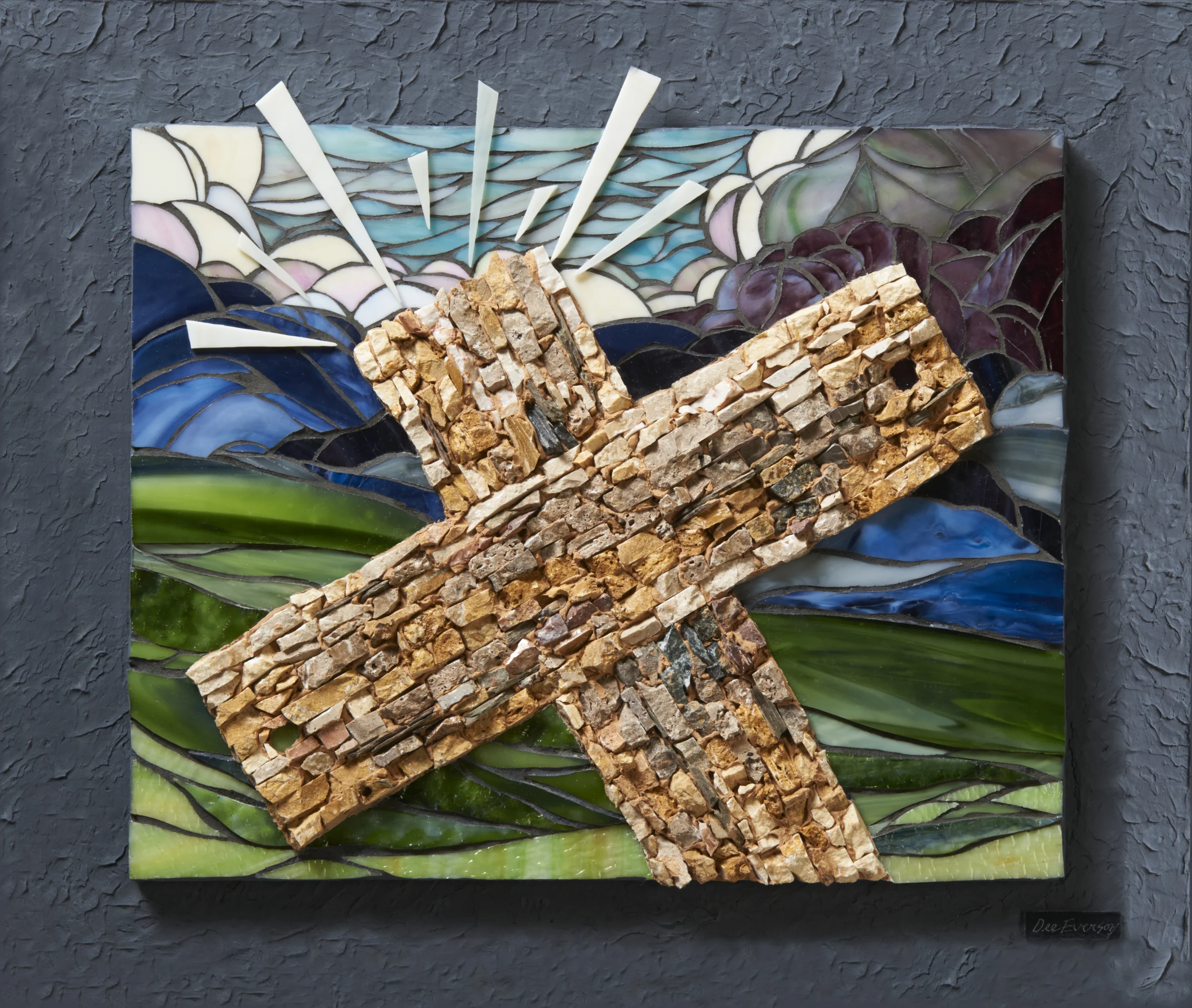 "It is Finished" Glass & Stone Mosaic