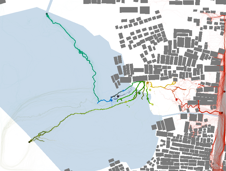 Clear paths made between the Bio-Charcoal, Fertiliser, Adeal Road and the proposed site.