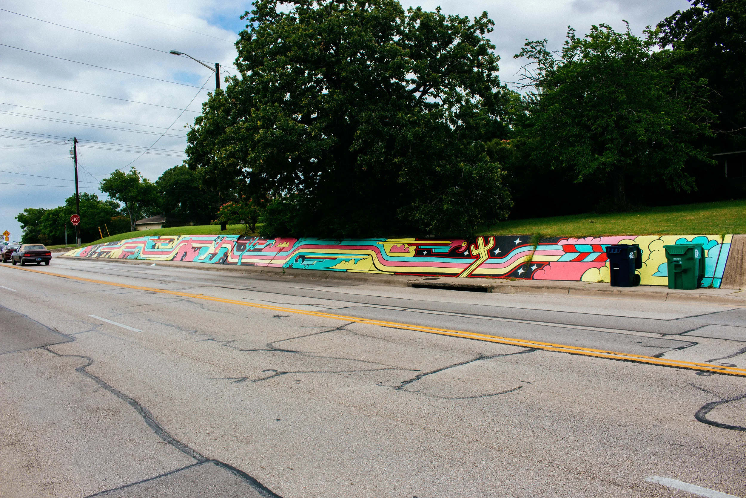 Mural sponsored by Keep Denton Beautiful on Bonnie Brae. Photo bye Adrian Samano.