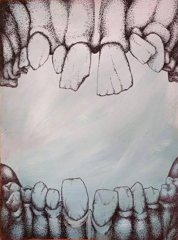 Teeth Drawing by Laura Ervin