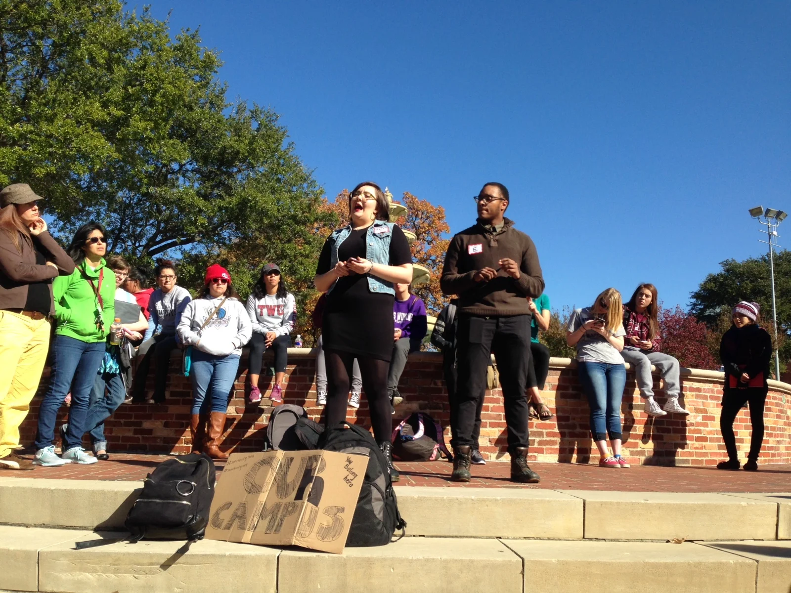 TWU Walkout. Photo by Jackie Thompson.