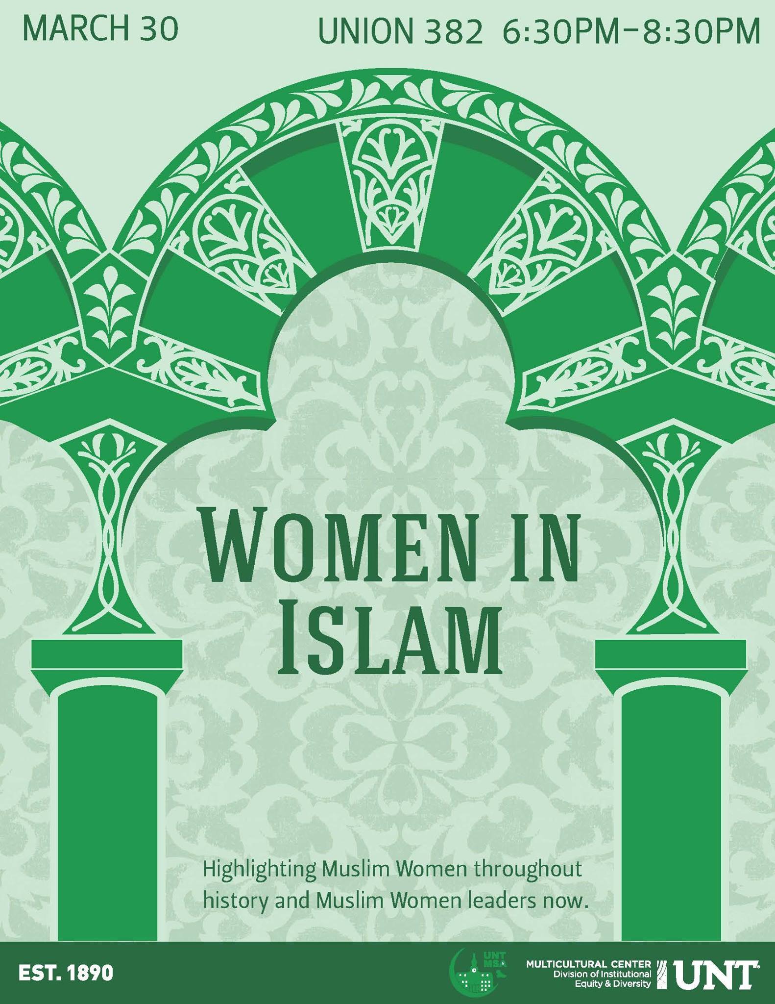 Flyer from the UNT Multicultural Center