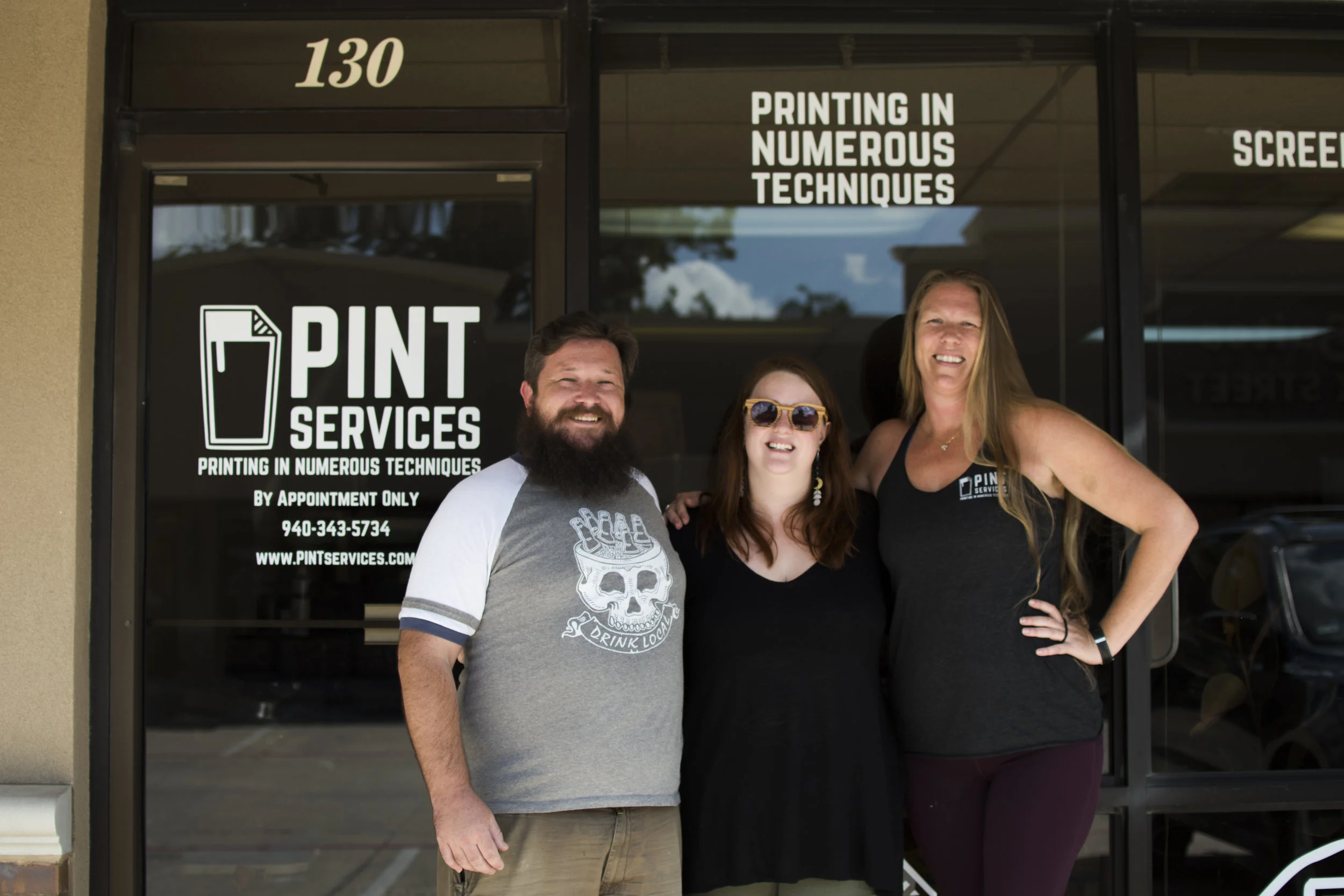 From left to right: Bryan Levings, Ellen Levings, Jessica McReynolds. Photo by Estelle Dailey.