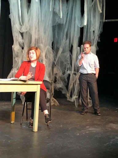 Taylor Reed (left) and Kurt Van Zandt (right) as detectives.
