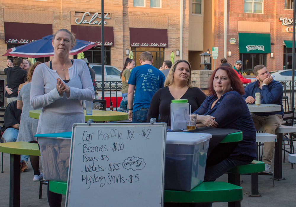  ‘Friends with Benefits’, a local fundraiser selling raffle tickets for great prizes during the game. 