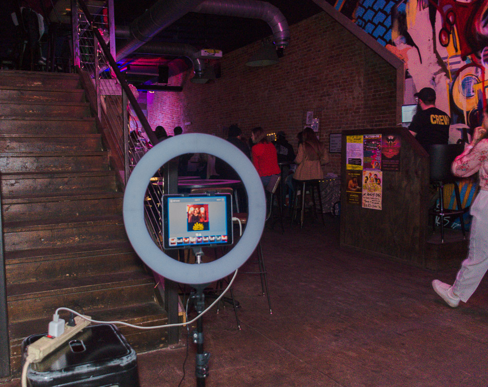  A photobooth was set up for visitors to capture the MultiMedium event and take home a free memory.    