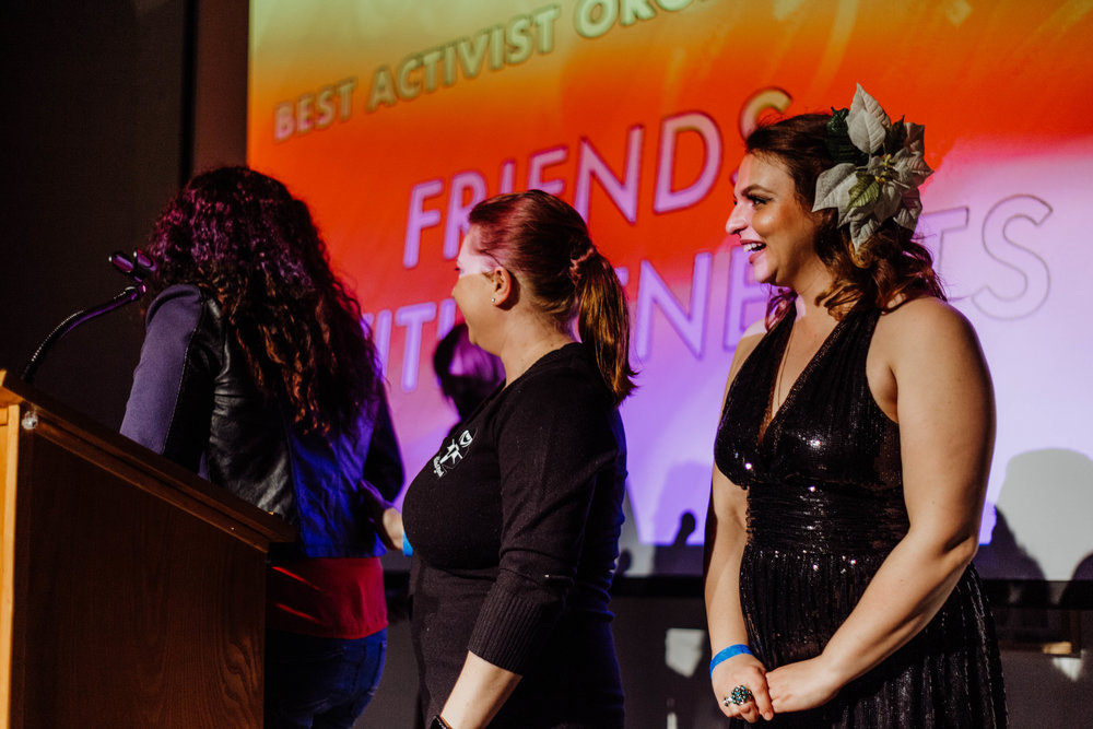  Friends With Benefits accepting their award. 