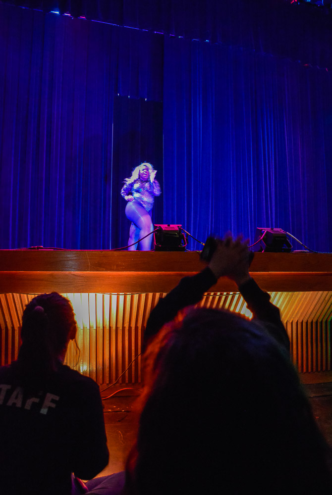  Mizz Jelly, First time entertainer and a fellow TWU student is received with clapping hands 