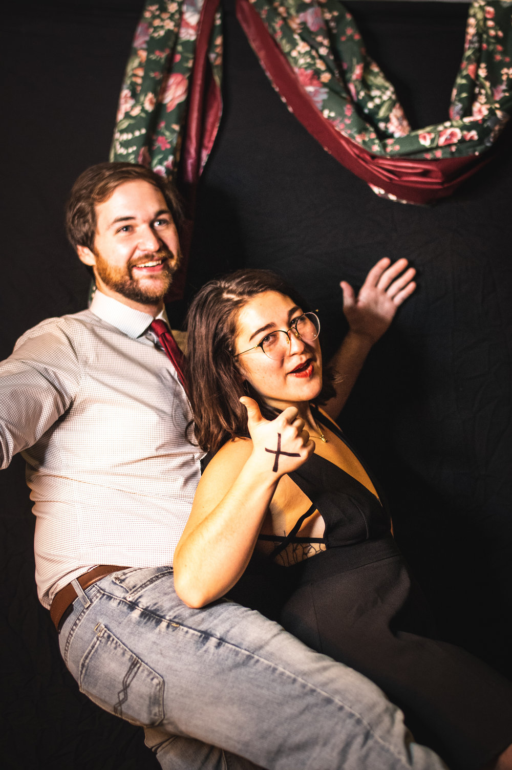  Friends, bandmates, and lovers of all kinds posed for photos at the DIY Prom. 