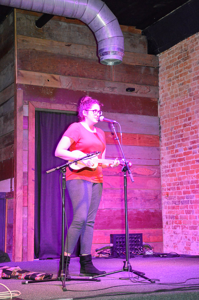  Comedian Juliana Gold performing. 