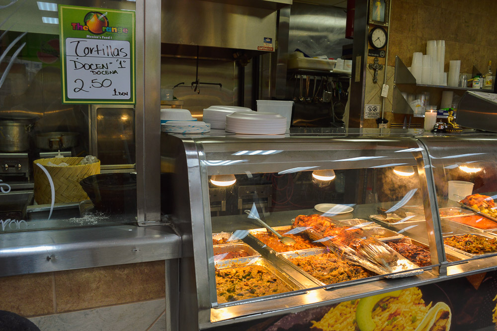  Orange Market restaurant - Mexican deli, ‘come up and order’ style. 