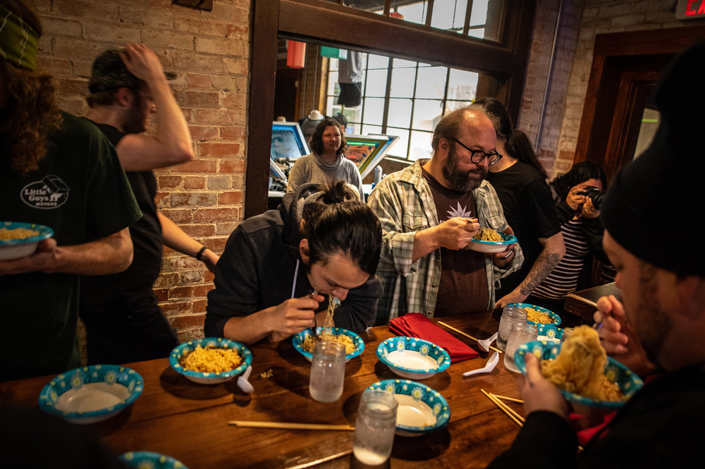  Cameron Ermish and Kevin “Tuck” Tucker, digging in. 