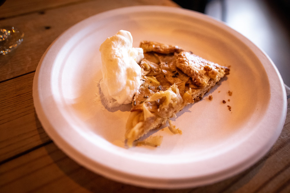  A closer look at the apple galette, the dessert for the night. 