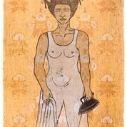 Alison Saar’s White Guise (2018) painting