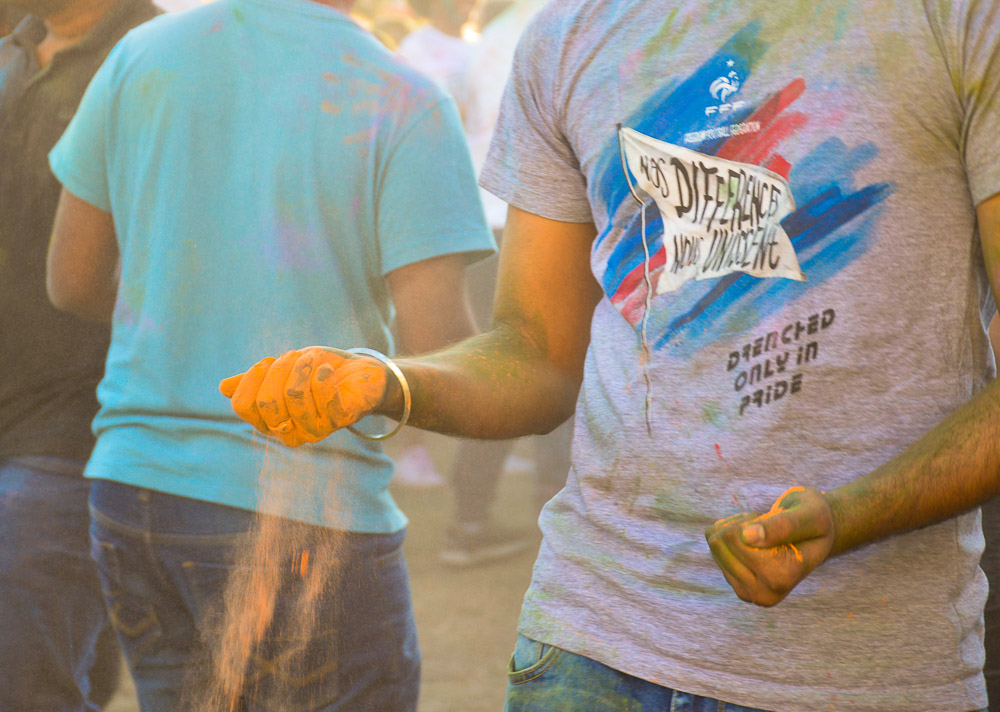  The infamous colored powder, up close. 