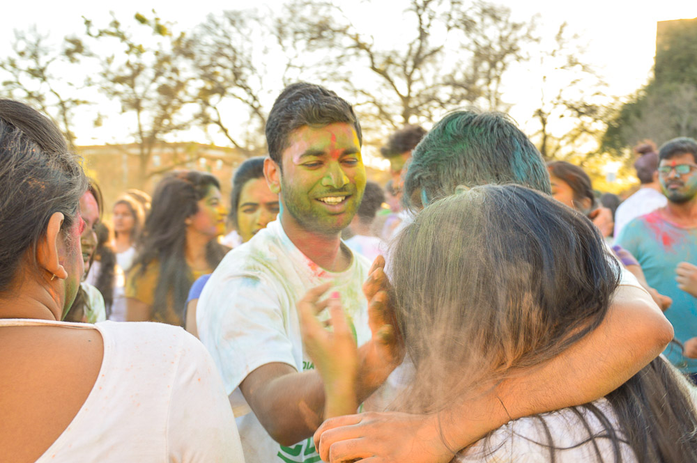  Friends enjoying the festivities. 