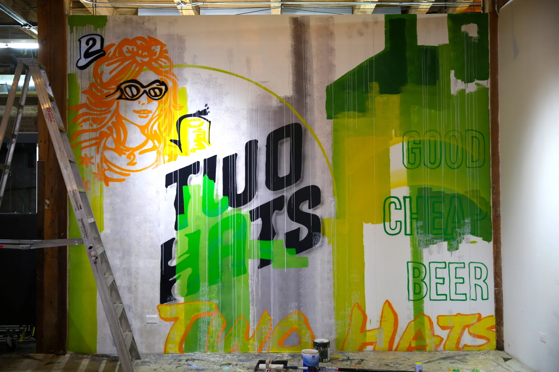 Two Hats Freestyle Mural