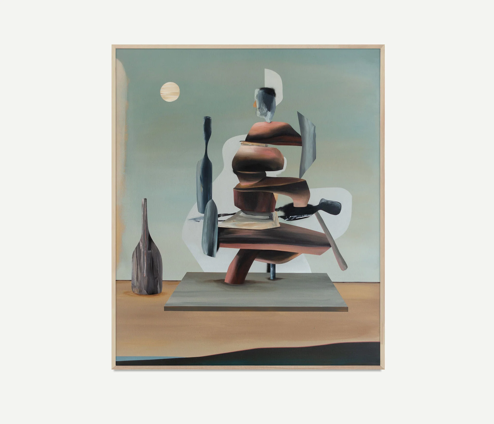 Material Memory, 2018 Acrylic and collage on canvas 48 x 40 inches