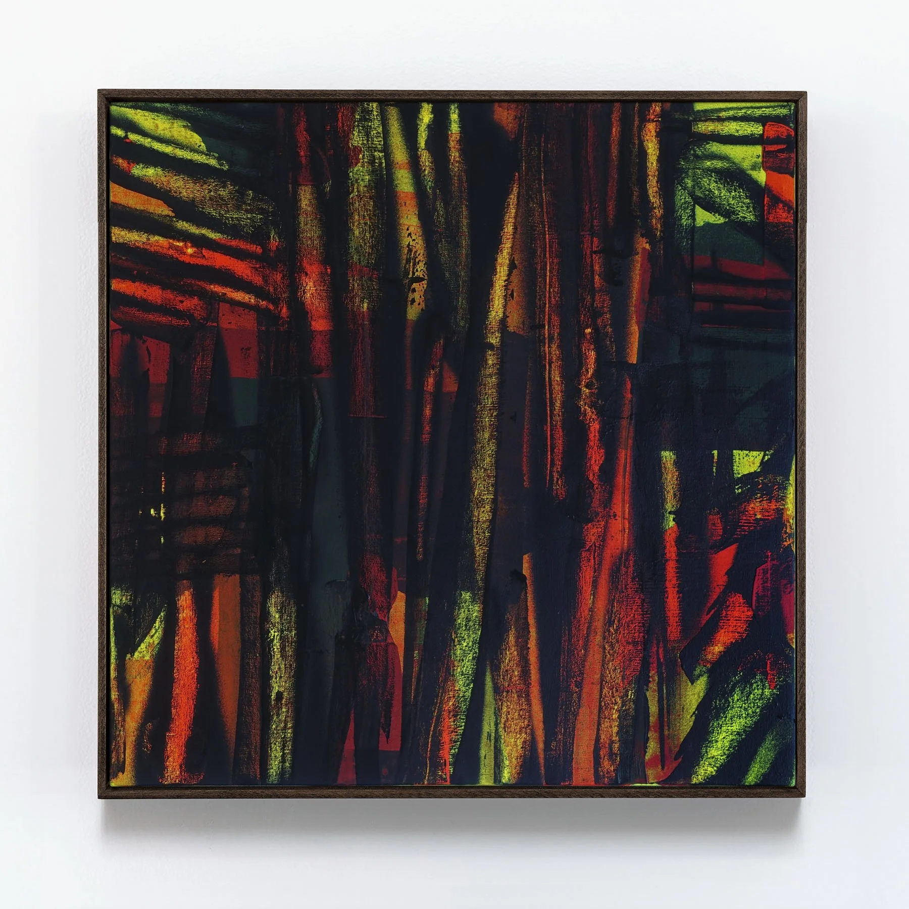  TBIB, No 18, 2025  Acrylic and spraypaint on canvas  30 × 30 inches  $4500 