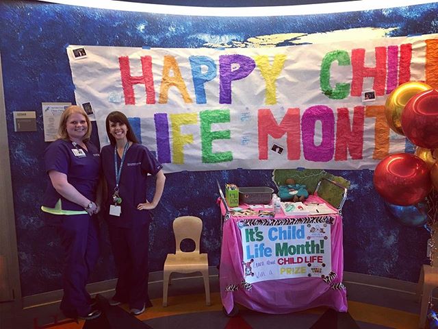 March is Child Life Month, but we are inspired by these specialists today &amp; every day. Very grateful for their continuous help &amp; support 🎨