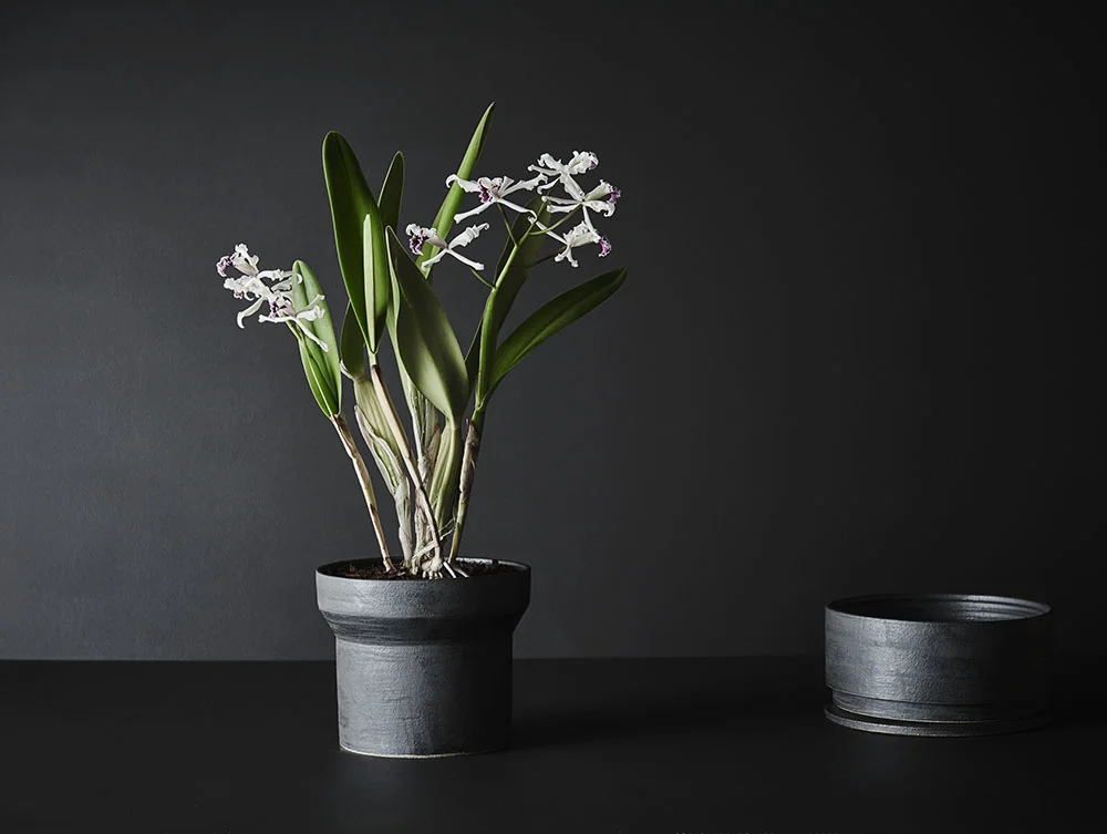 Tall - Charcoal Glaze