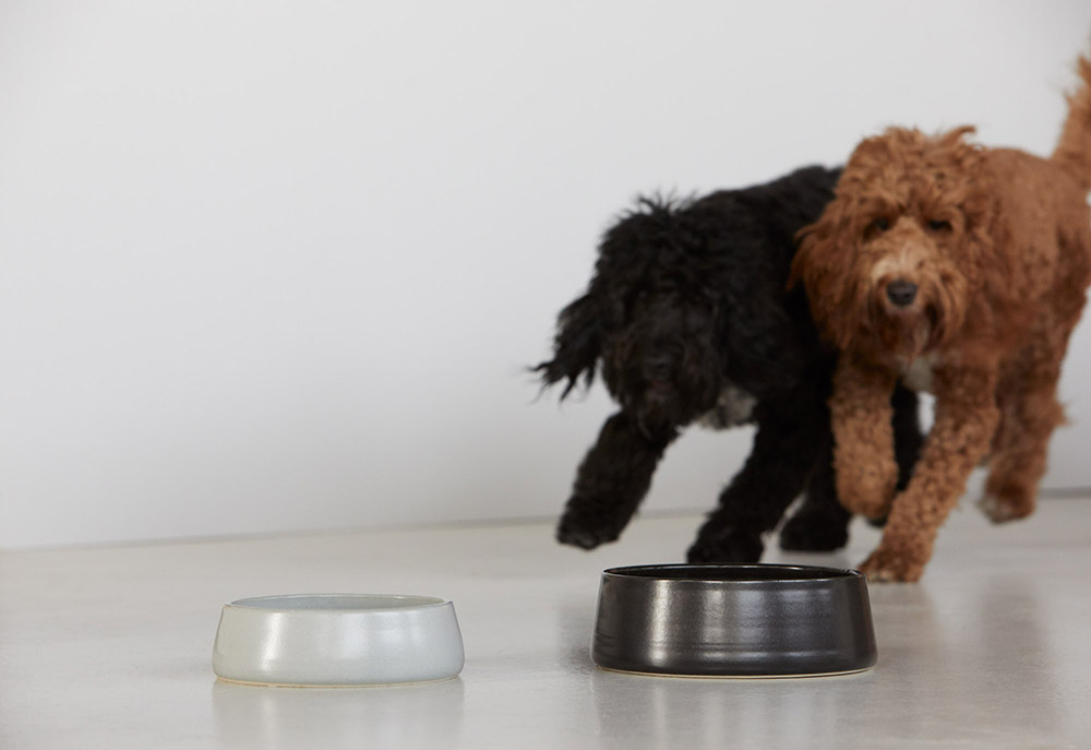 Medium and Large - Light Grey and Charcoal Glaze Finish