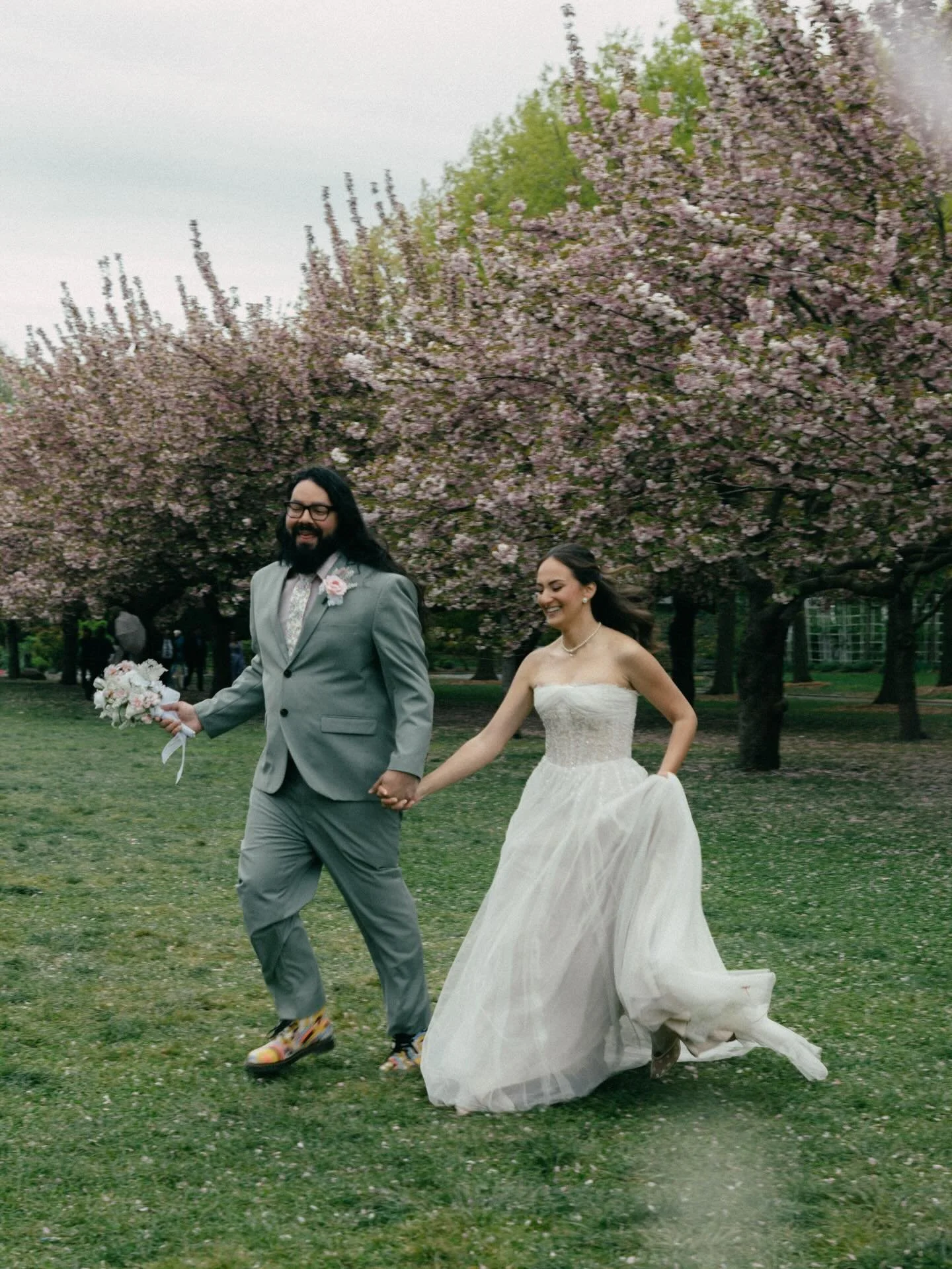 Running through the Brooklyn Botanic Garden with Haydel and Joseph on their wedding day! 
#nycweddingphotographer #brooklynwedding #brooklynbotanicgarden #nycengagementphotographer #nycelopement