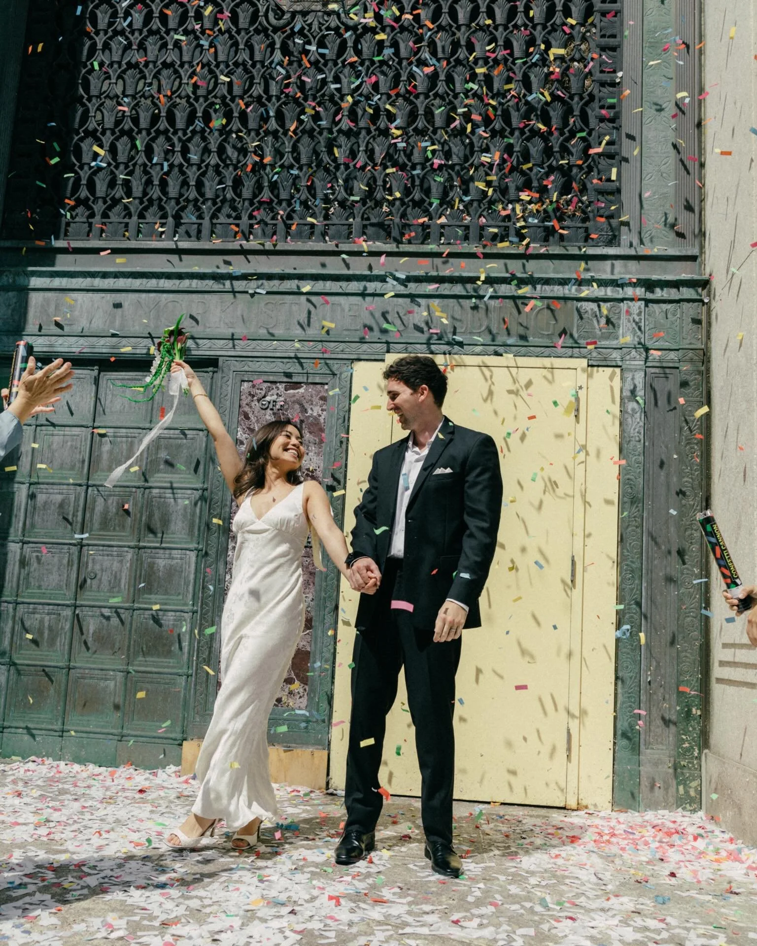 NYC City Hall wedding on a gorgeous spring day! 
.
#nycweddingphotographer #cityhallwedding #cityhallelopement #nycelopementphotographer #nycengagementphotographer