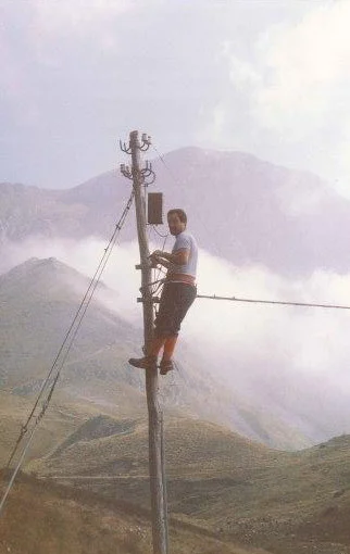Alpi Apuane, revisione dei pali telefonici, anni ‘80
