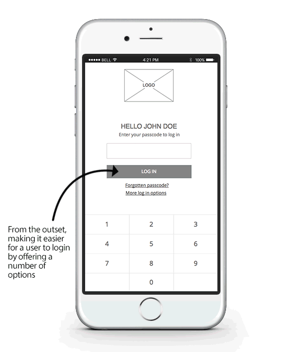 Concept 1: Easy account switching