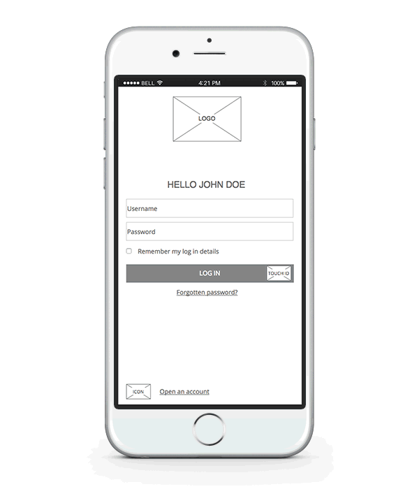 Concept 2 : Up-front account information