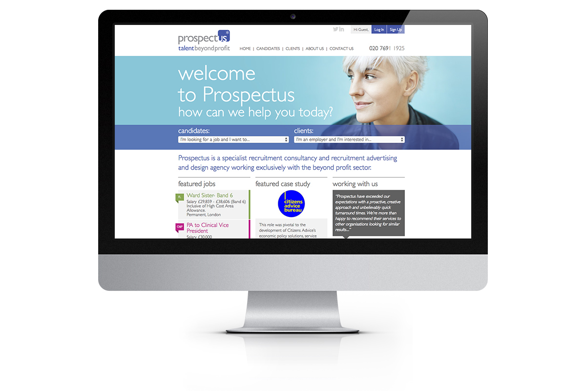Prospectus homepage