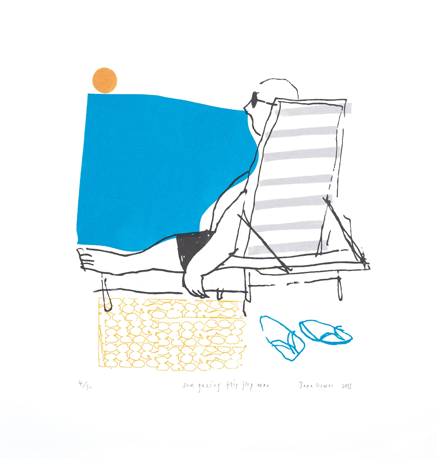 Sun Gazing Flip Flop Man