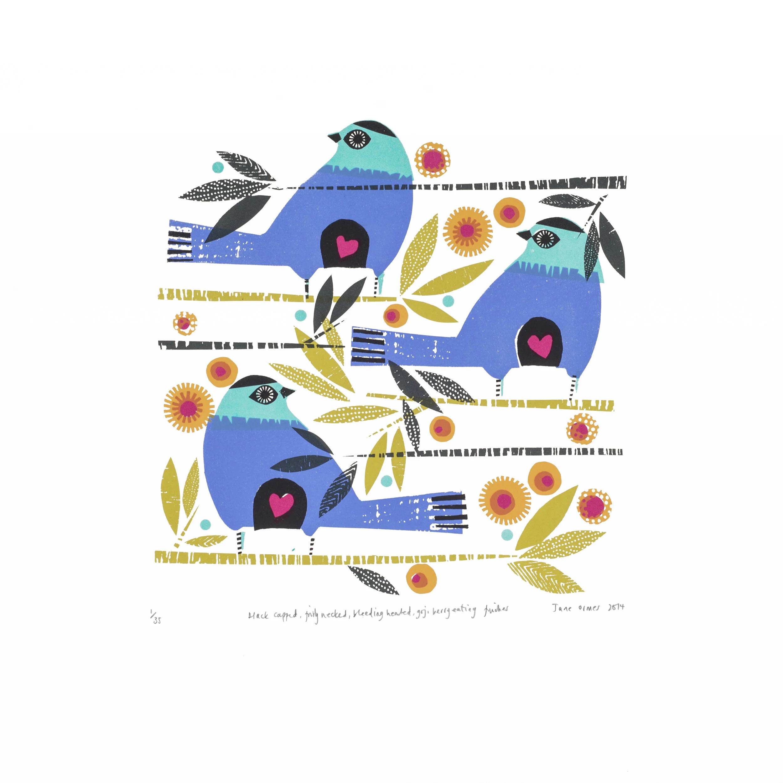 Black capped Frilly Necked Finches