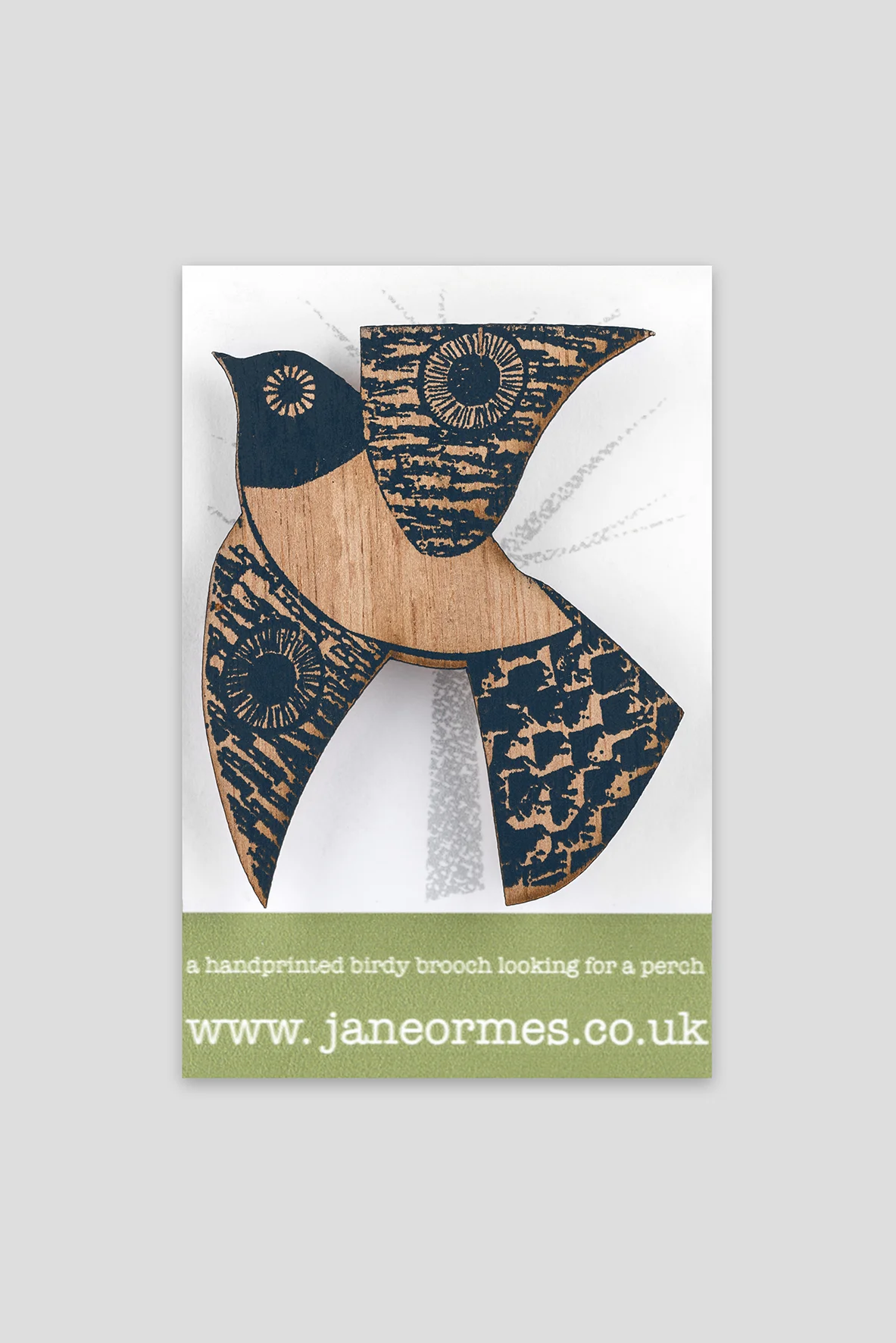 Black Speckled Partridge Brooch