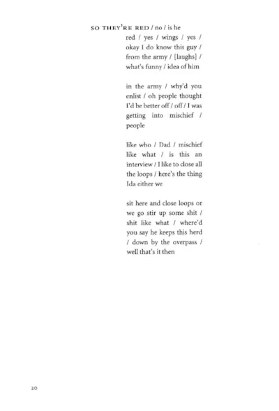 Anne Carson in Red Doc> , page 20.