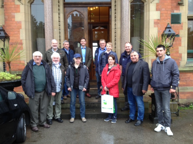 Pictured are members of the Inward Mission in front of Wroxhall Abbey Hotel