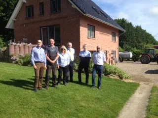 UK visitors pictured with Jan Siebels