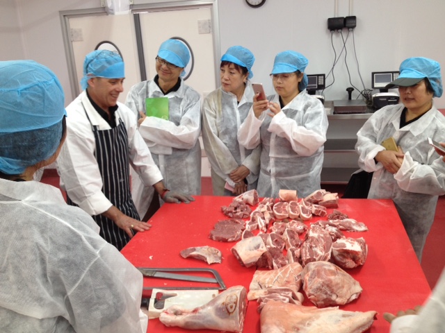 Pictured with Pyne's Butcher Ian Farmer