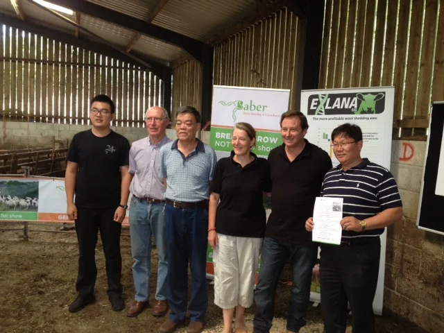 With Sheep South West Host Farmer David Disney & Ex-Lana breeder Peter Baber - both of SIG