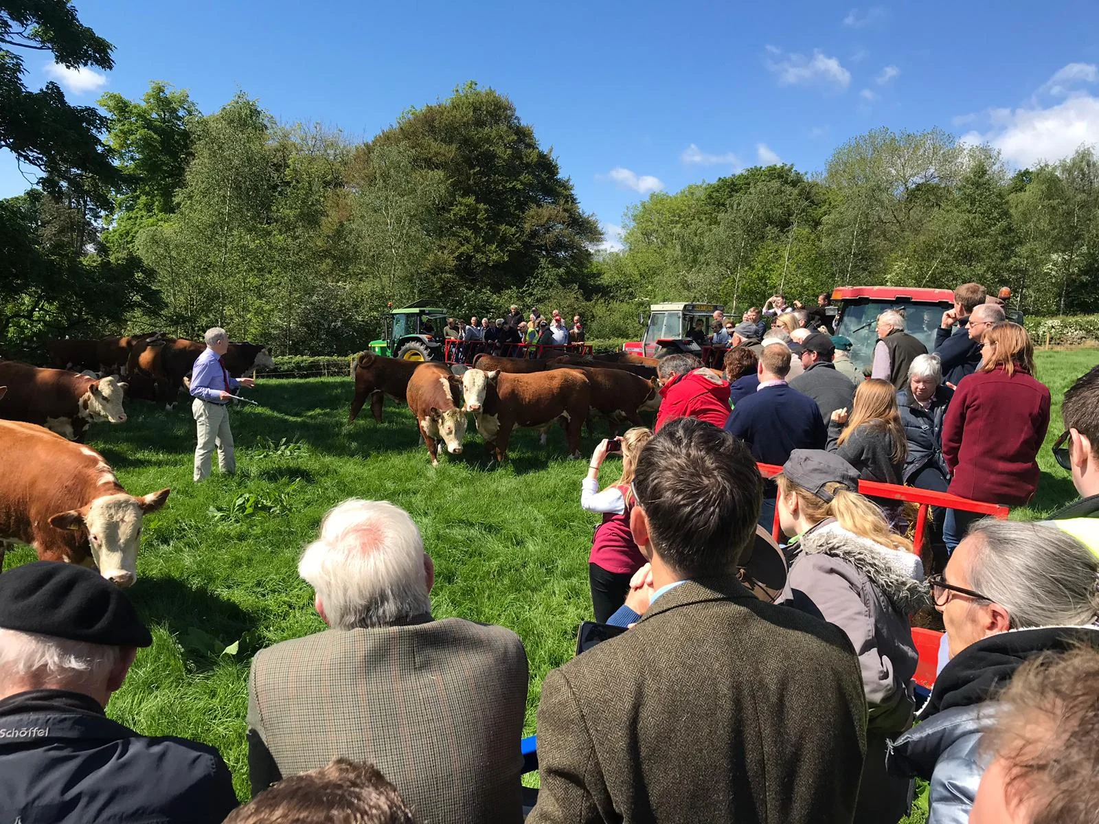 Hereford Breed Secretary David Deakin addresses the trailer tours