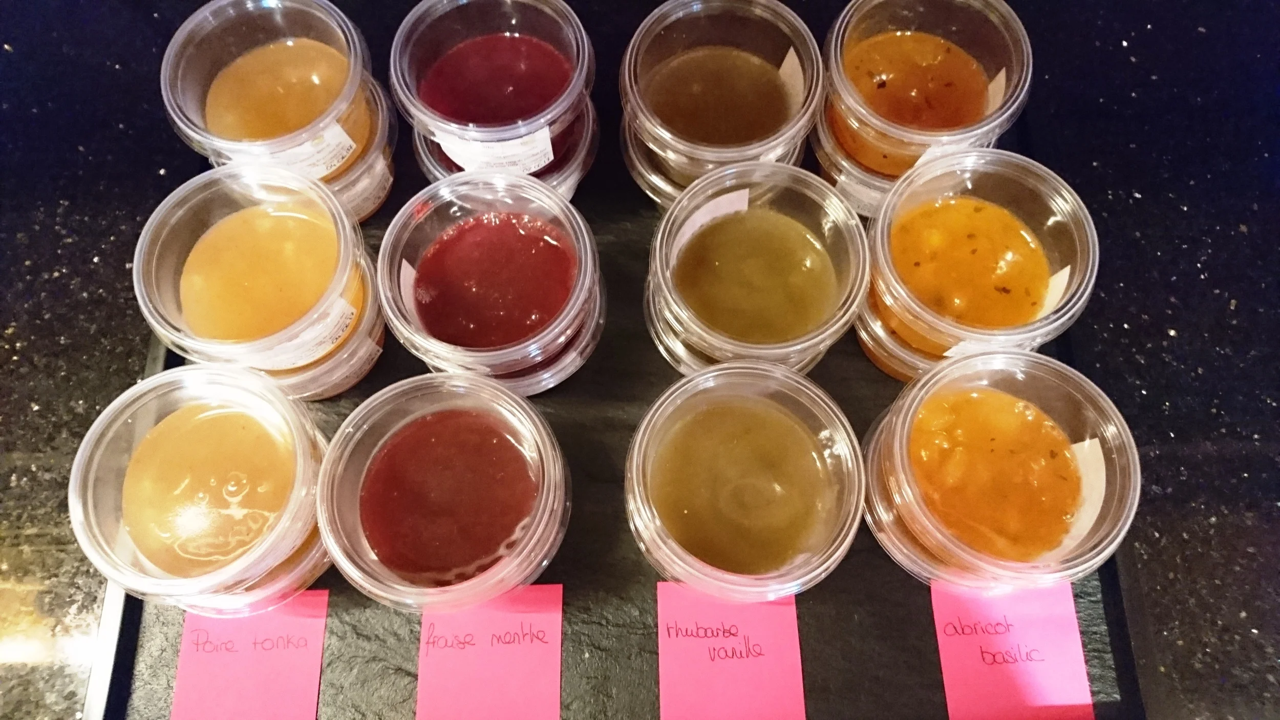 confitures maison échantillons