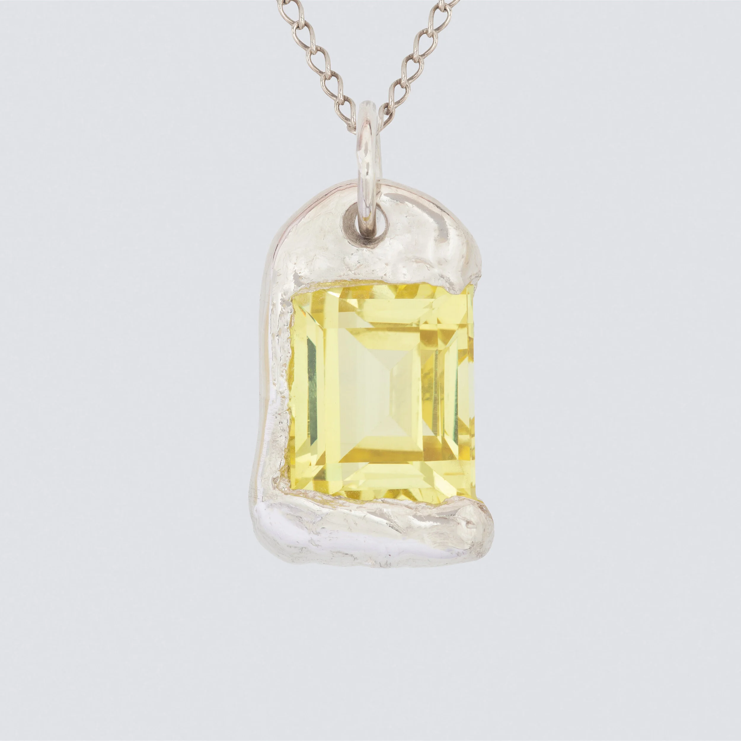 The Rose Pendant - Silver - Yellow 