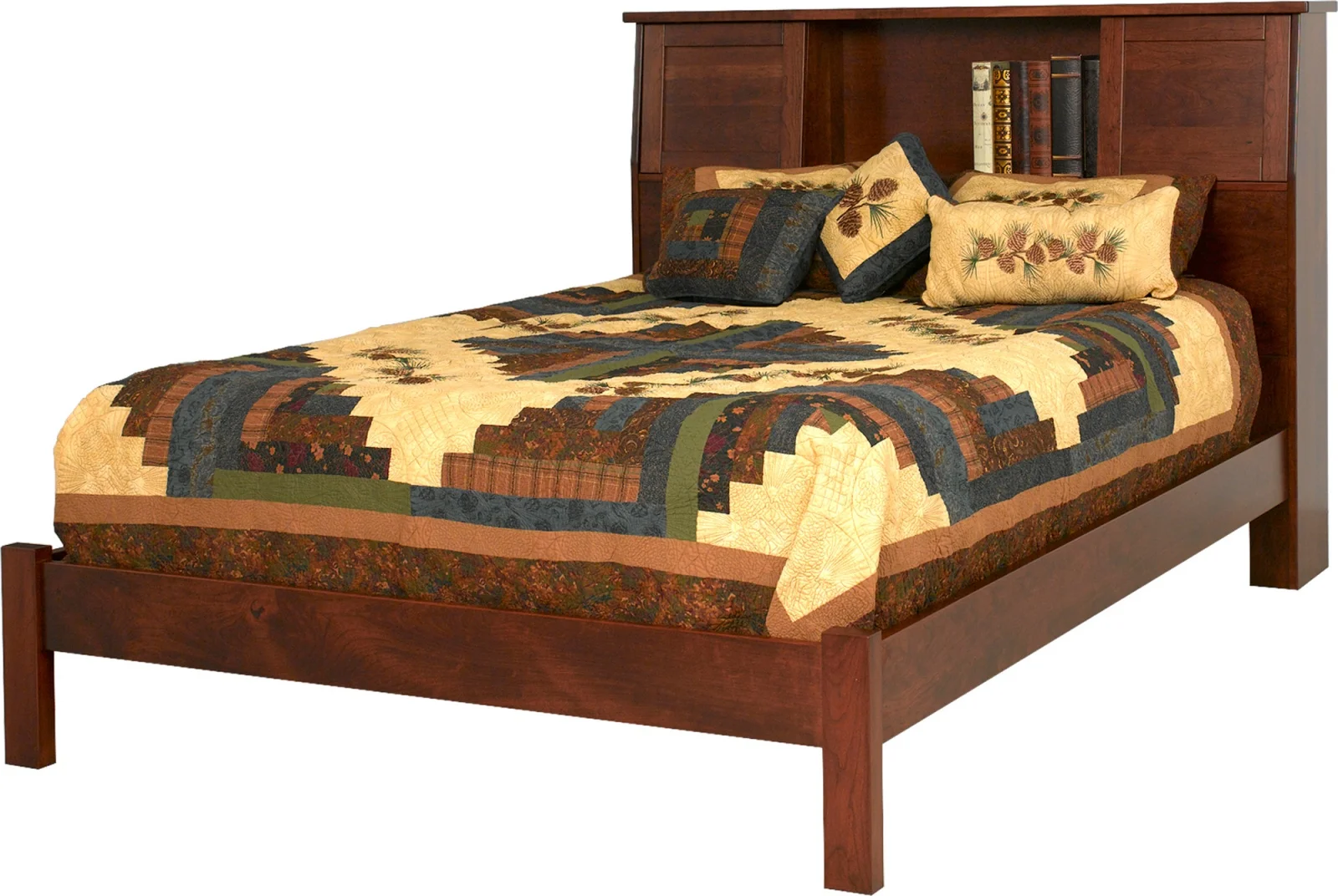 Cabin Creek Bookcase Headboard Bed
