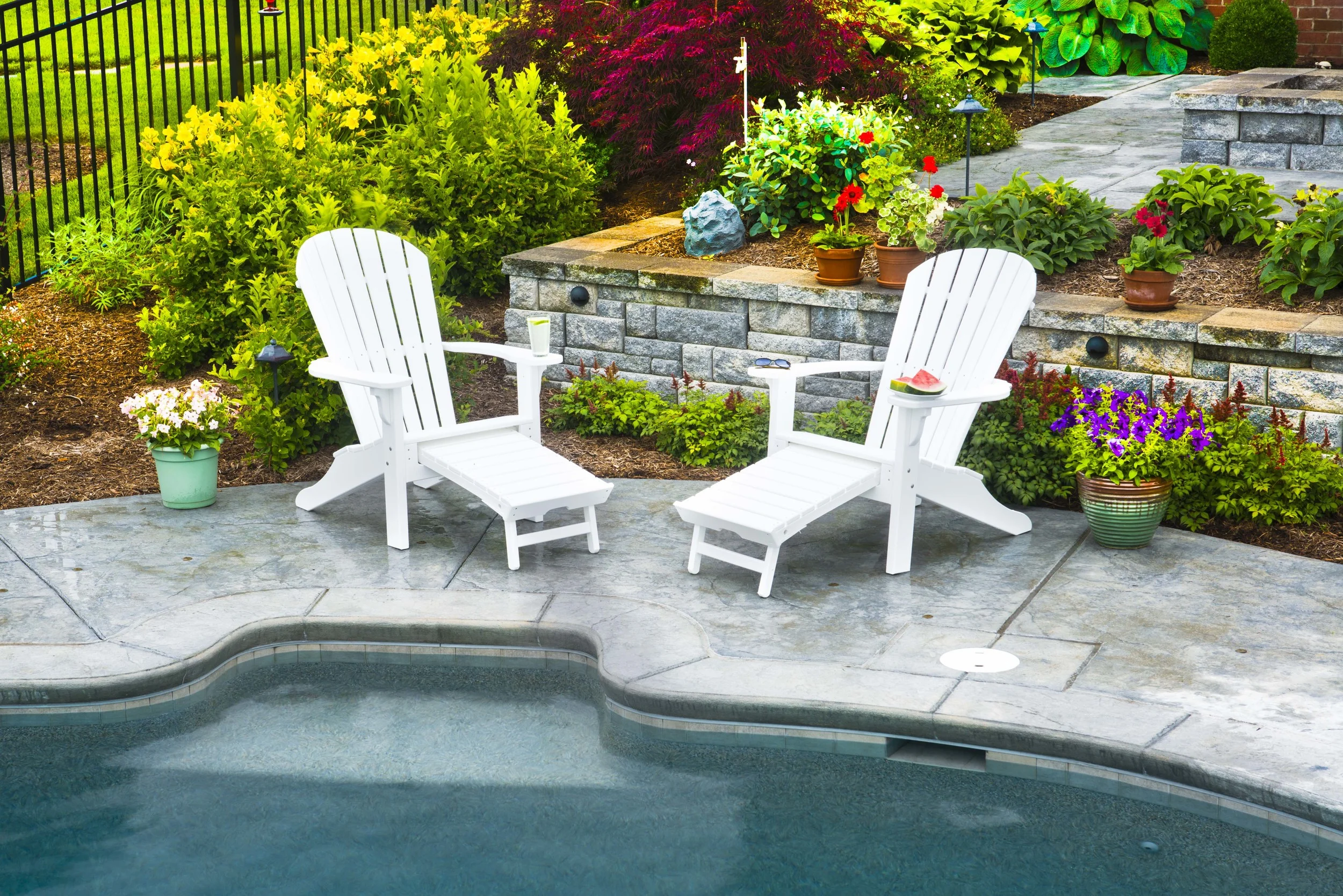 Reclining Adirondack with pullout