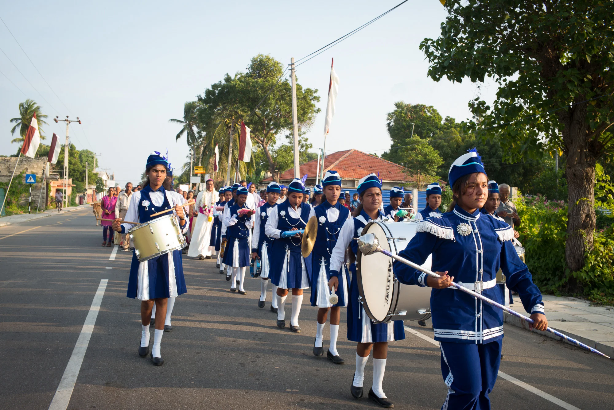 Street parade, Punkudutivu, Northern Province