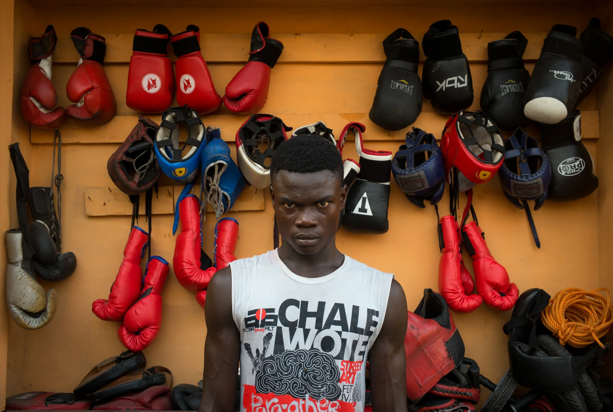 Henry Malu, 19, Black Bombers National Team. 4 years of boxing: 8 Fights / 6 Victories