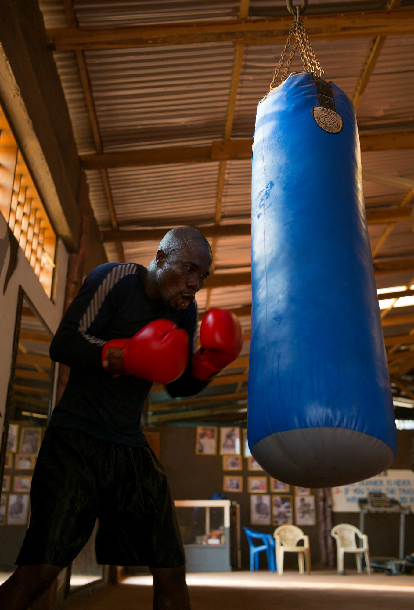  Heavy bag training, The Gym, Usshertown 