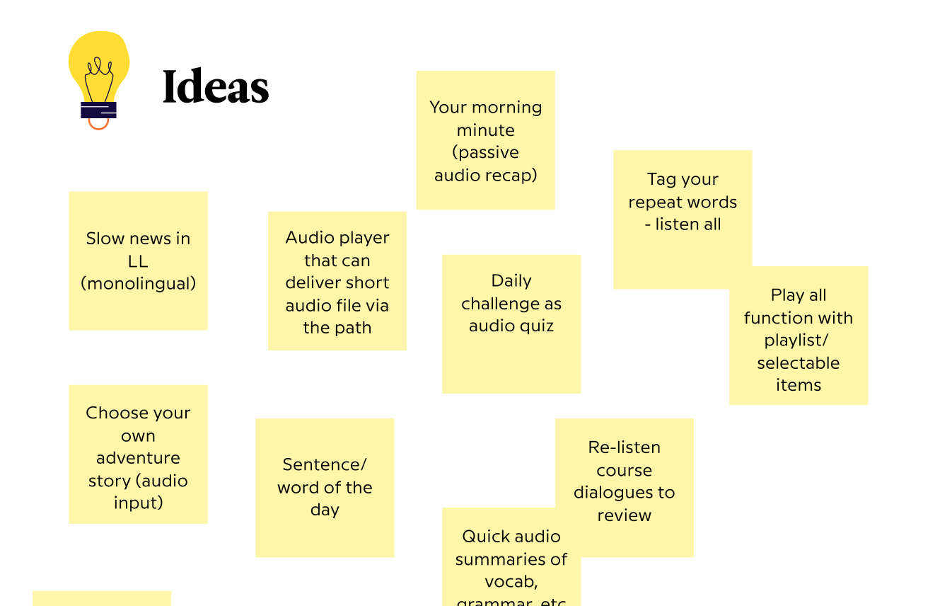 Some idea post-its